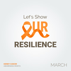 Strength in Art Vector Background Kidney Cancer