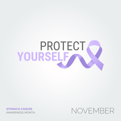 Conquer Stomach Cancer. Vector Background Artistry