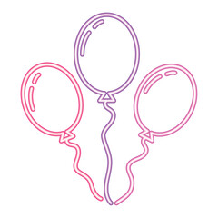 helium neon balloon party