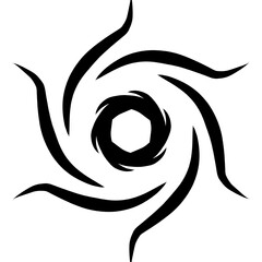 Black hole icon pictogram simple and beauty