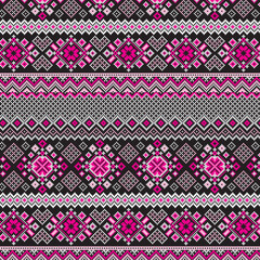 Winter flowers pattern