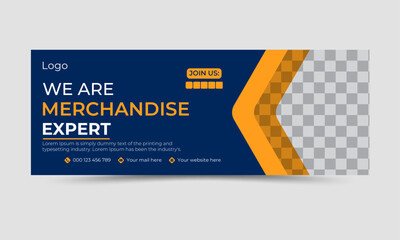 Digital marketing facebook cover template