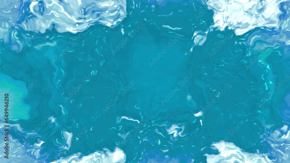 Poster abstract natural background with colorful water. motion. underwater view with surreal wavy liquid te