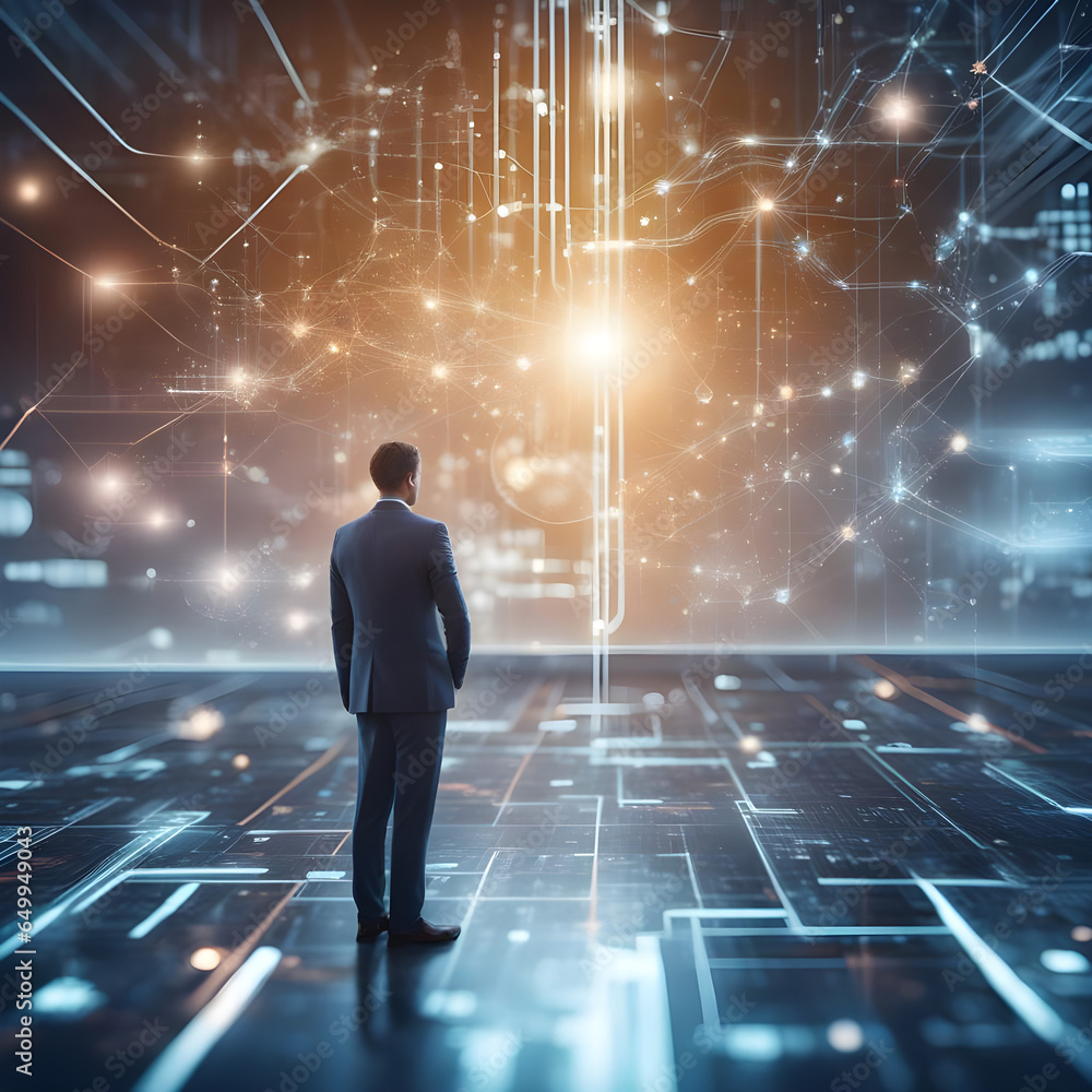 Poster industry 4.0, deep learning, machine learning, data interchange, and artificial intelligence in orde