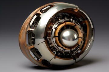 a sliced ball bearing. Generative AI