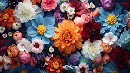 Obraz na płótnie Canvas The Colorful Flower Garden