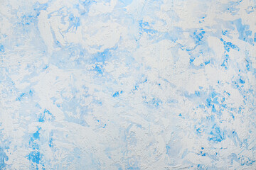 Closeup view of light blue grunge texture as background