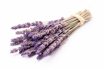 Purple Dried lavender. Aroma herb pile. Generate Ai