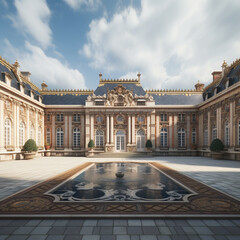 Realistic Photography of the Palace of Versailles (Generative AI)