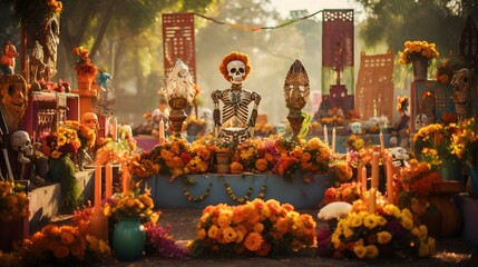 Da de Muertos cemetery