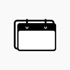 Calendar Icon. Schedule Symbol - Vector.