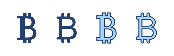 Bitcoin icon vector. bitcoin sign and symbol. payment symbol. cryptocurrency logo