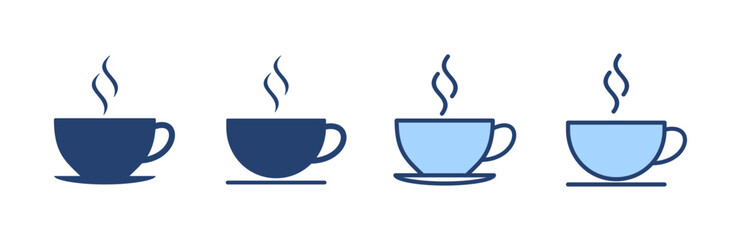 coffee cup icon vector. cup a coffee sign and symbol