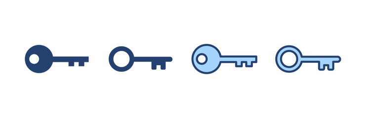 Key icon vector. Key sign and symbol.
