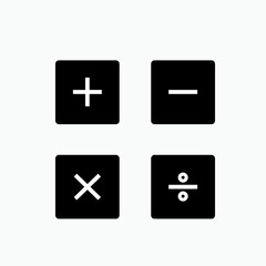 Obraz premium Calculator Icon. Math, Cashier. Calculate, Accounting Symbol.