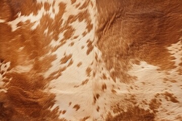 Natural brown cowhide pattern - obrazy, fototapety, plakaty