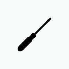 Screwdriver Icon. Repair, Tool Symbol - Vector.