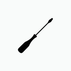 Screwdriver Icon. Repair, Tool Symbol - Vector.