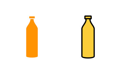 Bottle icon set for web and mobile app. bottle sign and symbol