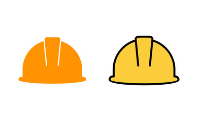 Helmet icon set for web and mobile app. Motorcycle helmet sign and symbol. Construction helmet icon. Safety helmet