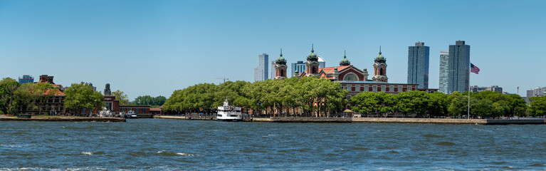 Ellis Island in New York harbor