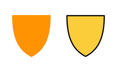 Shield icon set for web and mobile app. Protection icon. Security sign and symbol