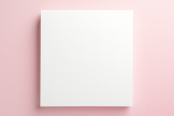 Blank White Box Packaging Mockup with Pastel Background, Empty Package Template for Product Display. Generative AI