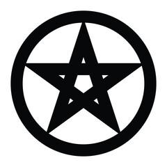 Pentagram icon vector