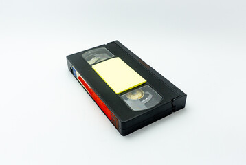 video cassette isolated on white