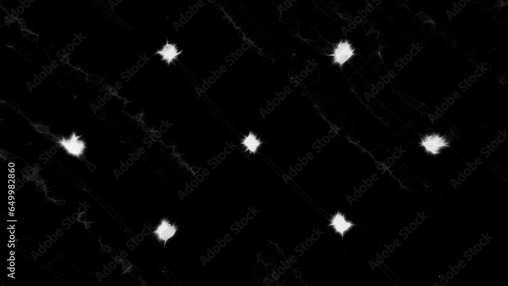 Aufkleber glowing and fluctuating dots connected by narrow lines. motion. abstract digital abstract space.