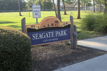 sign in seagate park.