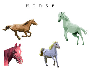 set of horse