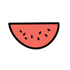 Watermelon vector icon 