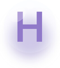 Obraz premium 유리 구슬 안에 있는 알파벳