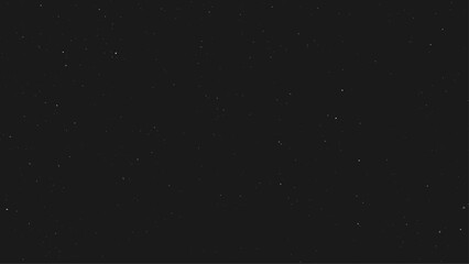Flying dust particles on a black background. Astrology horizontal background. Star universe background. Milky way galaxy. Vector Illustration.