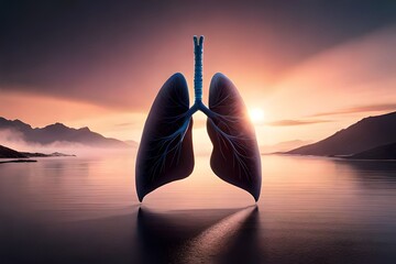 human lungs - obrazy, fototapety, plakaty