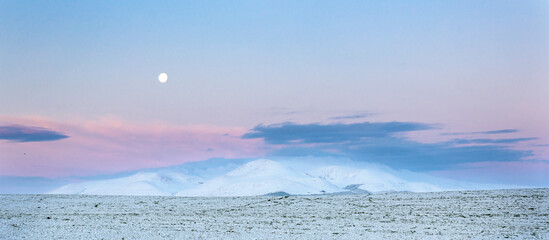 clouds over the mountains
