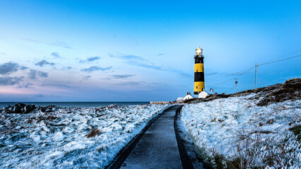 lighthouse on the coast road