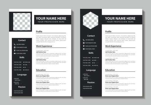 Clean Modern Resume and Cover Letter Layout Vector Template for Business Job Applications, Minimalist resume cv template, Resume design template, cv design, multipurpose resume design minimal Design