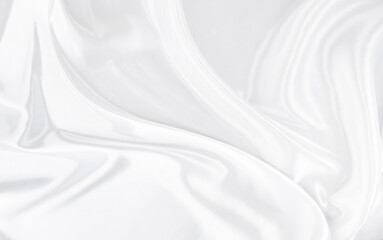 Obraz premium White gray satin texture that is white silver fabric silk background with beautiful soft blur pattern natural.
