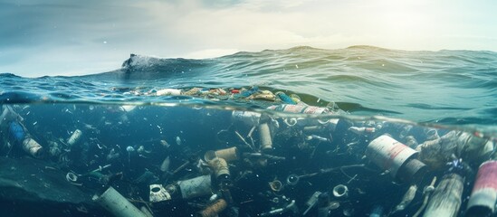 Pollution caused by plastic in the ocean is toxic