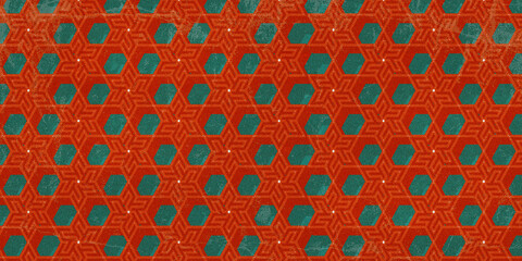  RetroSeamless geometric pattern background with  RetroStyle Effect