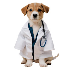 puppy in doctor costume 3 