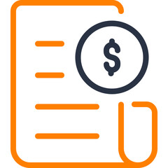 illustration of a icon invoices 