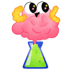 Playful Breaker Glass Back To School Brush Style Illustration