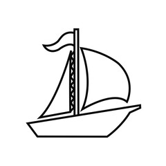 A beautyfull boat.Watercarft of a mini range of types sizes
