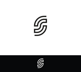 Modern Letter S Monogram logo - obrazy, fototapety, plakaty