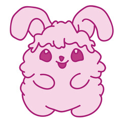 cute fluffy rabbit