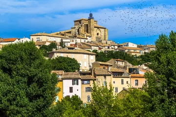 Fotobehang Village de Valensole, Provence, France  © Unclesam