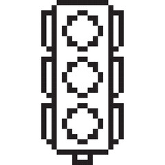 Traffic light outline icon